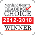 Maryland Gazette Reader's Choice Winner 2012-2018